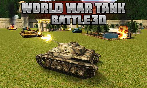 World war tank battle 3D icon