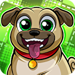 Happy bounce puppy dog icon