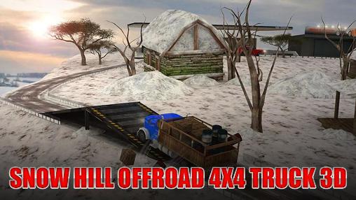 Snow hill offroad 4x4 truck 3D icon