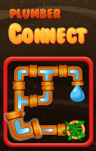Plumber pipe connect icon