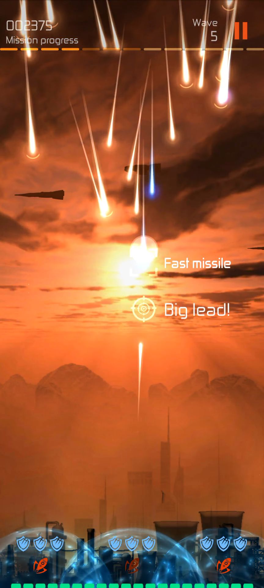 Missile Conflict BLITZ - Tower Defense Command captura de tela 1
