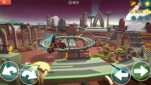 Rider: Space bike racing game online screenshot 1