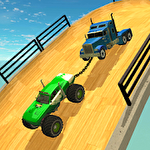 Double impossible mega ramp 3D icon