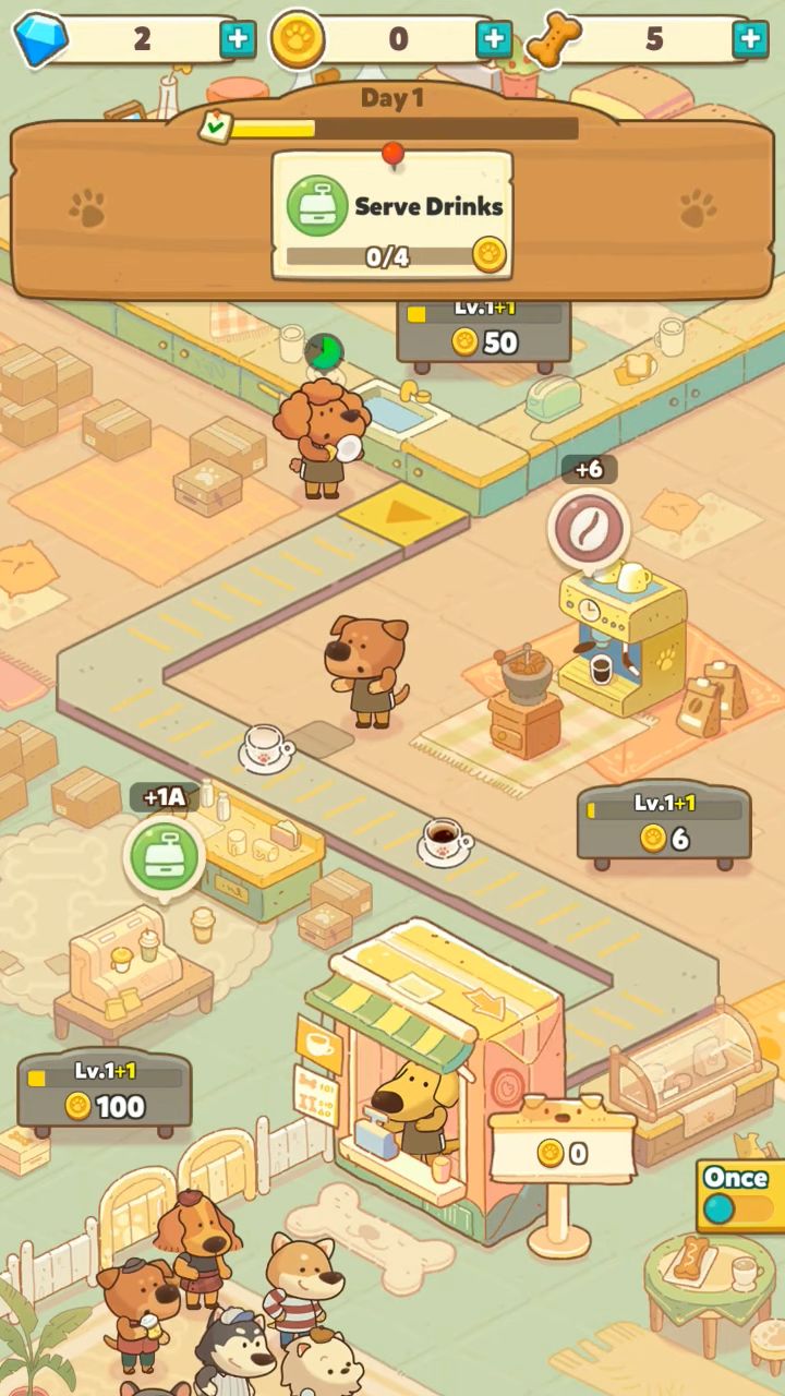 Dog Cafe Tycoon screenshot 1