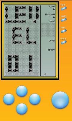 Brick Game - Retro Type Tetris Symbol