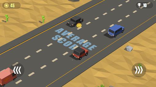 Blocky cars: Traffic rush captura de tela 1