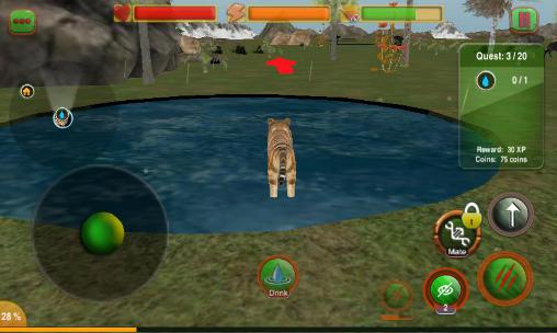 Adventures of wild tiger for Android