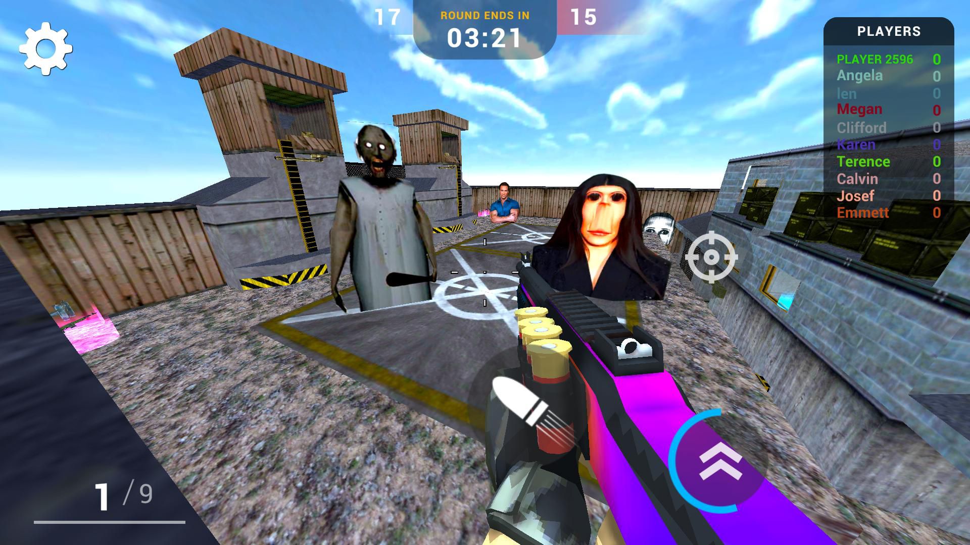 Lauren nextbot. Скриншот. Nextbots in backrooms Shooter. Evade Nextbots.