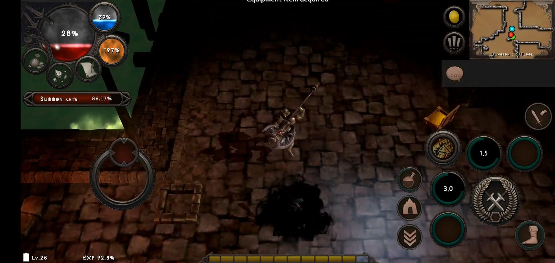 Dungeon & Evil: Hack & Slash Action RPG captura de tela 1