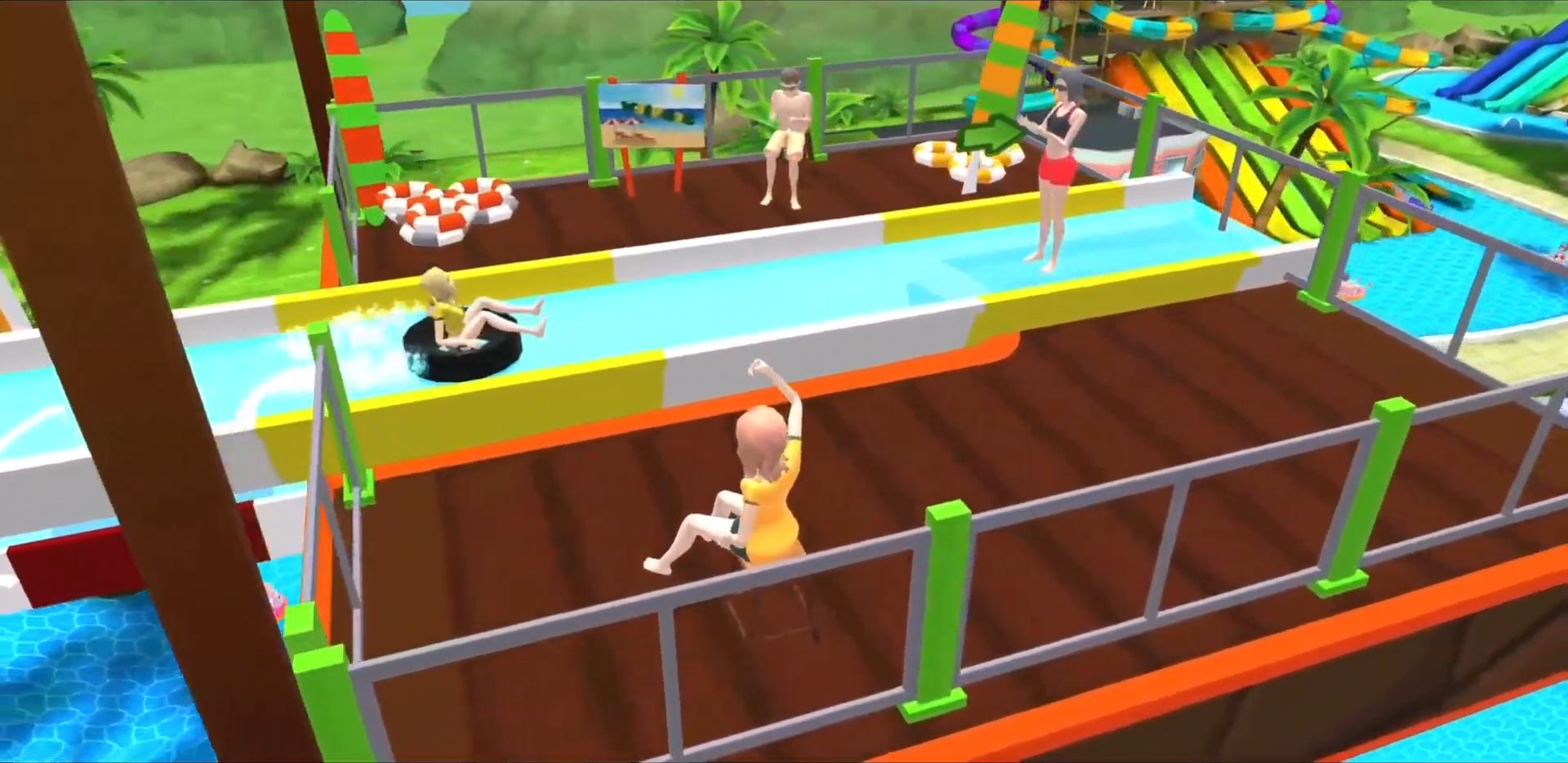 Pool Ride - Water Park Racing скриншот 1