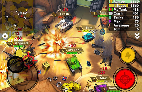 Crash of tanks: Pocket mayhem captura de pantalla 1