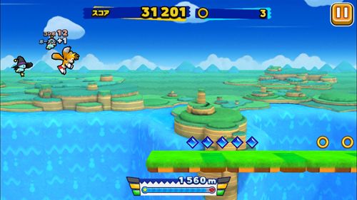Arcade: Lade Sonic: Läufer für dein Handy herunter