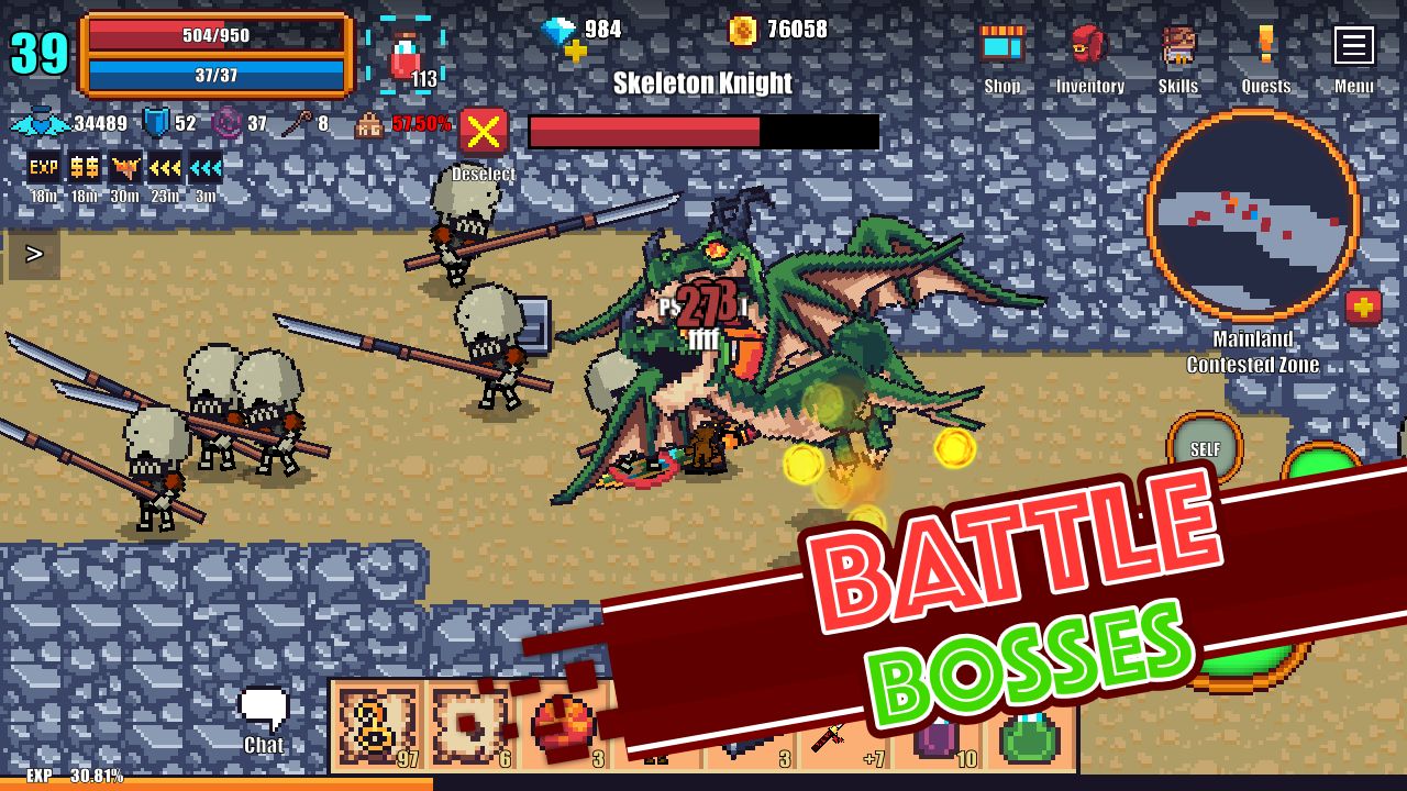 Pixel Knights Online 2D MMORPG MMO RPG for Android