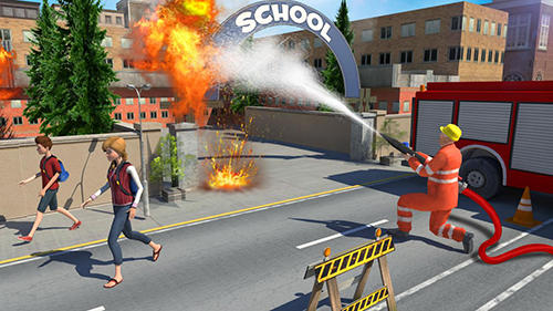 Fire engine truck simulator 2018 captura de tela 1