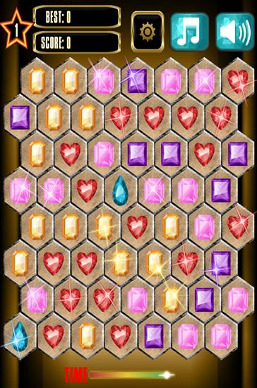 Jewels blitz: Gold hexagon pour Android