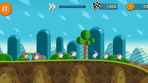 Wok rabbit: Coin chase! captura de pantalla 1