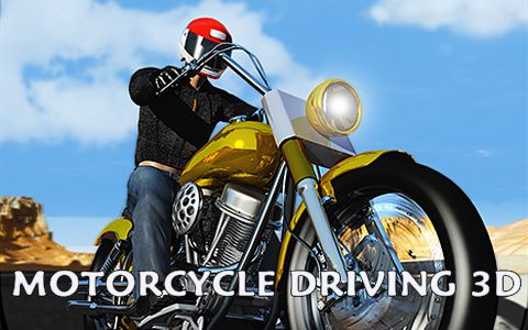логотип Вождение мотоцикла 3D