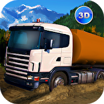 Oil truck offroad driving icon