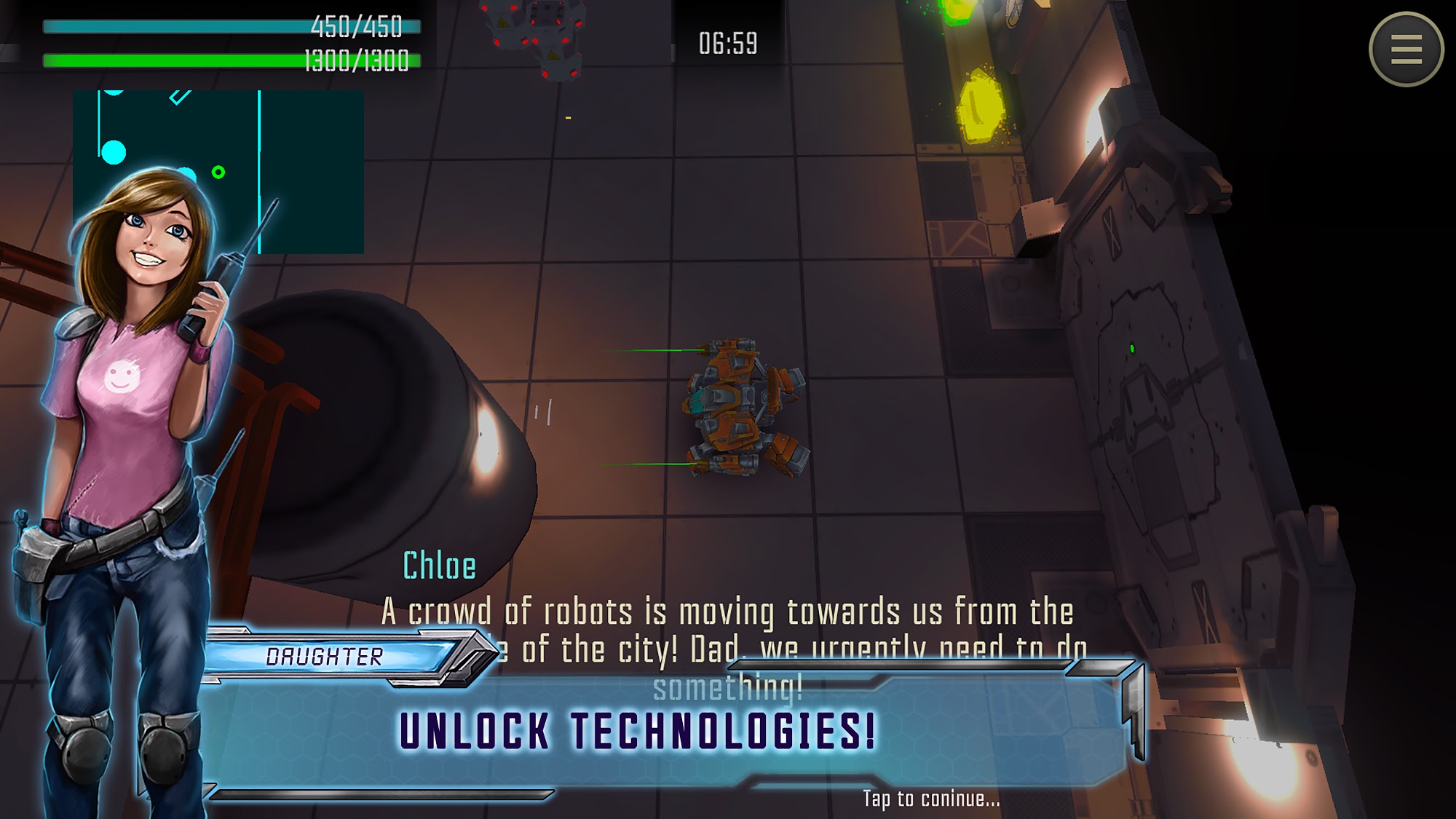 Robot Warrior: Top-down shooter. Offline game. for Android