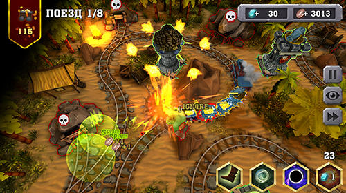 Train tower defense for Android