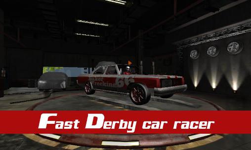 Fast derby car racer icon