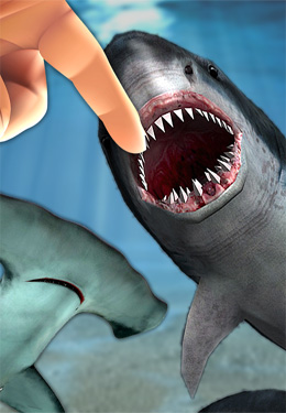 Shark Fingers! 3D Interactive Aquarium for iPhone for free