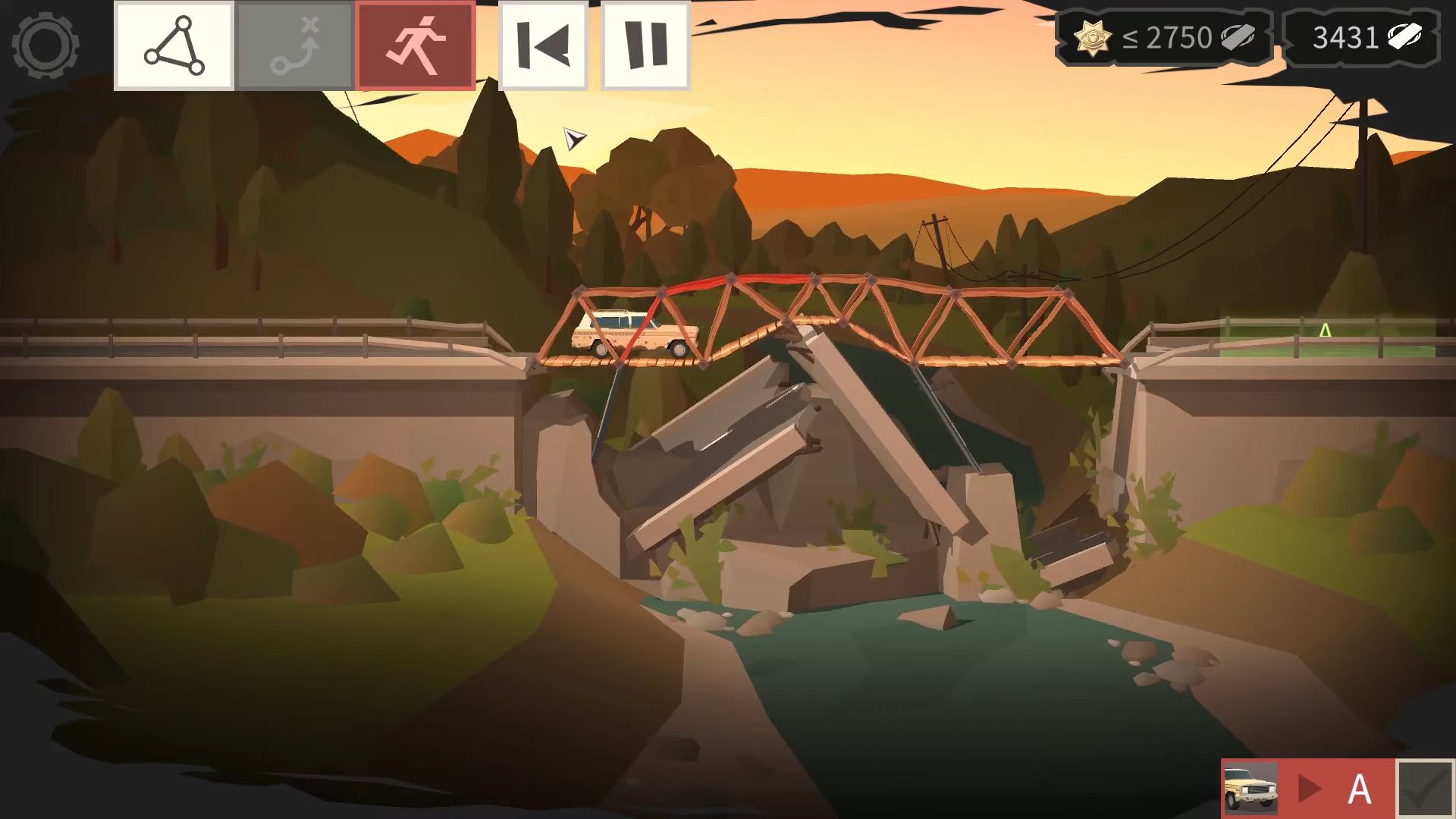 Bridge Constructor: The Walking Dead captura de tela 1