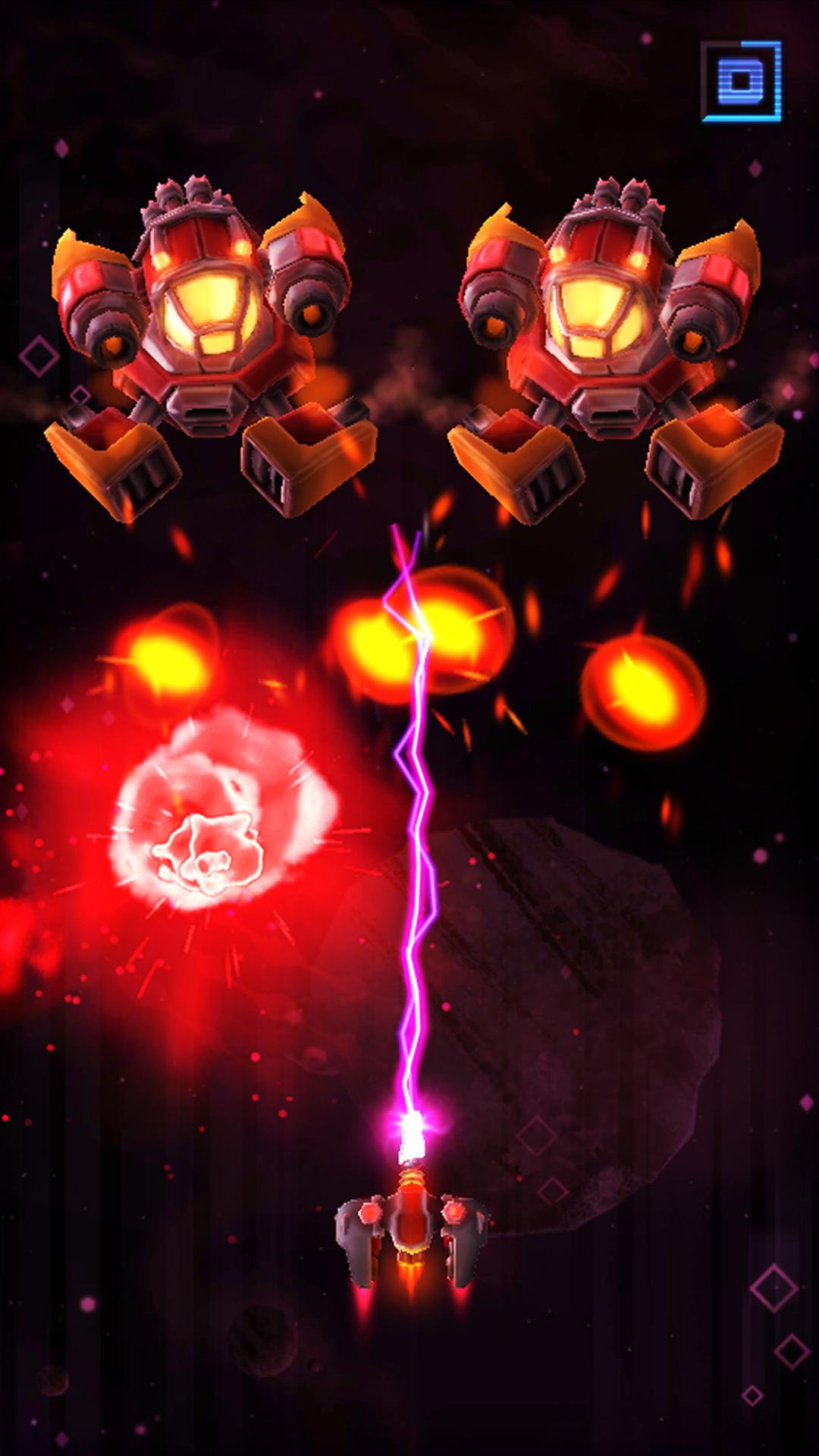 Neonverse Invaders Shoot 'Em Up: Galaxy Shooter captura de pantalla 1