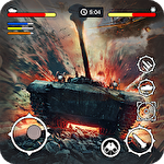 Tank defense attack 3D icon