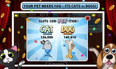 Cats vs Dogs Slots capture d'écran 1