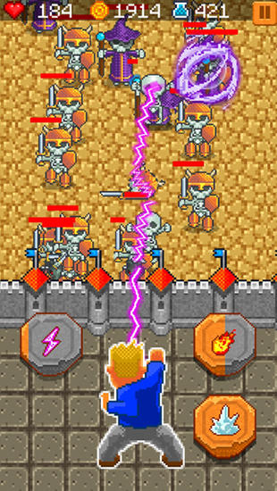 Wizard fireball defense for Android