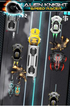 Shooter games Alien vs Knight Speed Racer Pro - A Bike Race Through Clash City