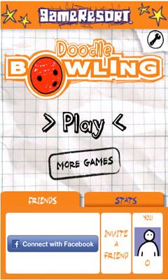 Doodle Bowling captura de pantalla 1