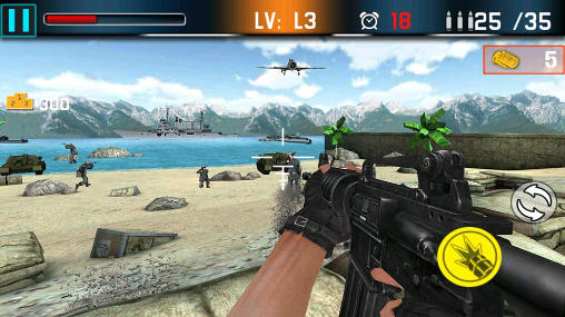 Shoot war: Gun fire defense captura de pantalla 1