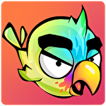 Messy bird icon