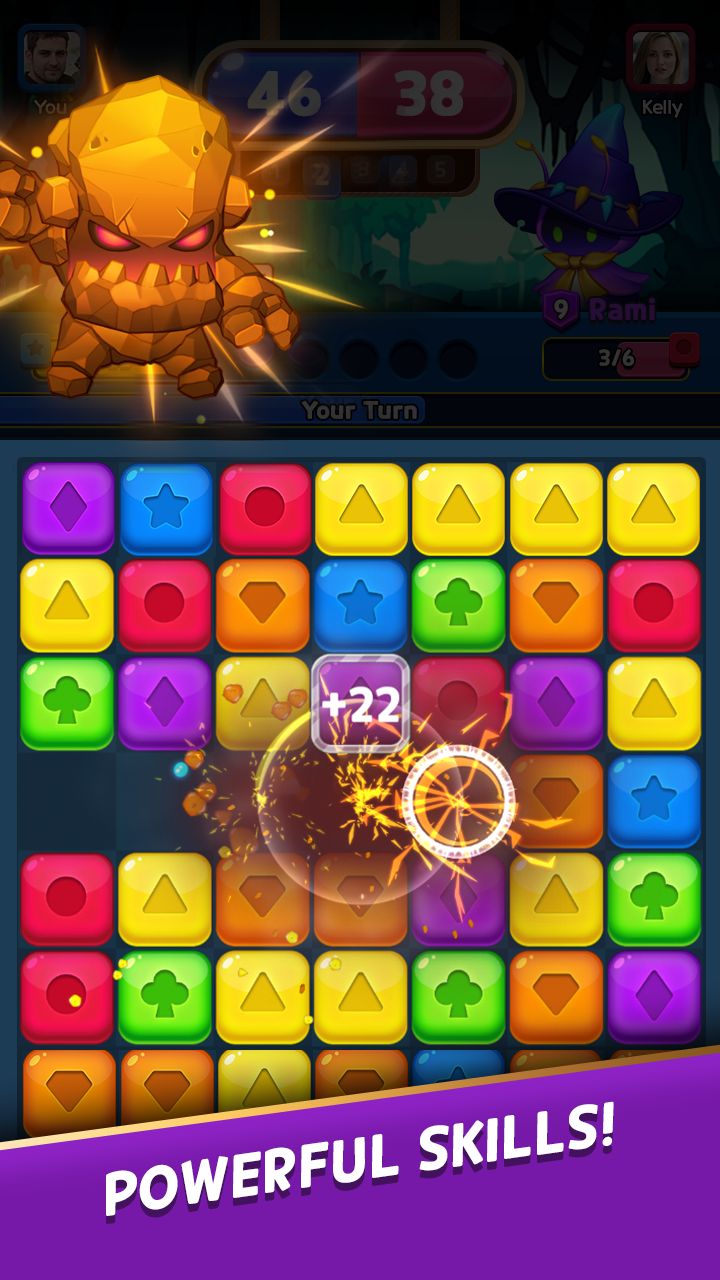 Puzzle Monsters - 1:1 Online Puzzle Battle screenshot 1