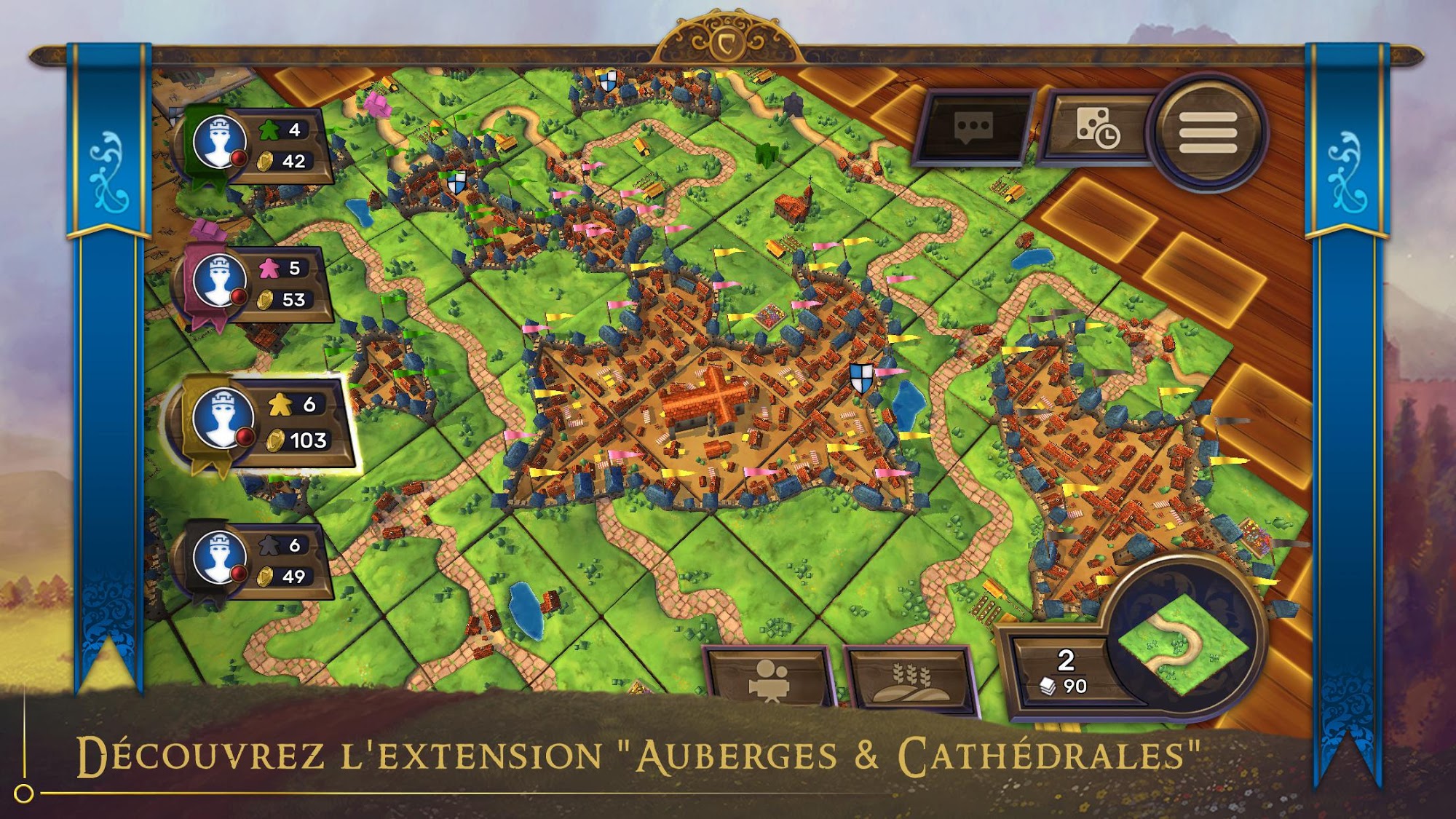 Carcassonne: Official Board Game -Tiles & Tactics capture d'écran 1