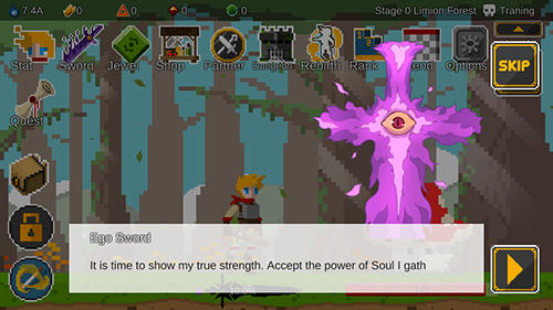 Ego sword: Idle sword clicker captura de tela 1