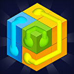 Hexahedron connect icon