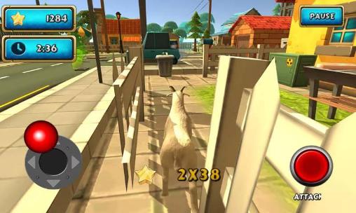 Crazy goat rampage sim 3D captura de tela 1