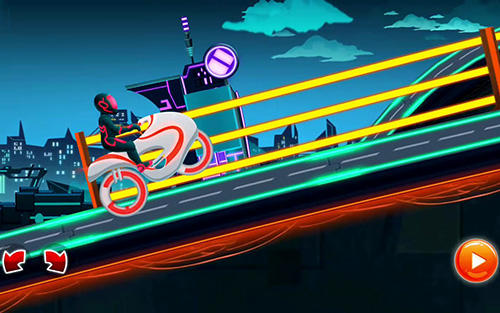 Bike race game: Traffic rider of neon city für Android