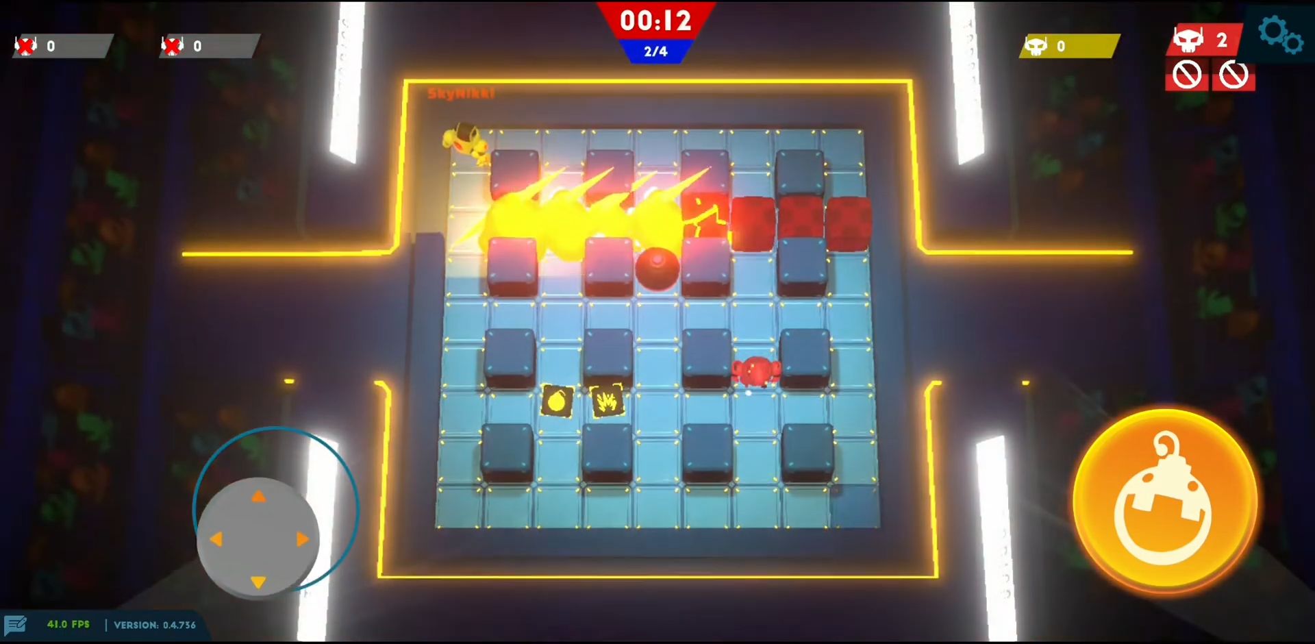 Bomb Bots Arena - Multiplayer Bomber Brawl captura de pantalla 1