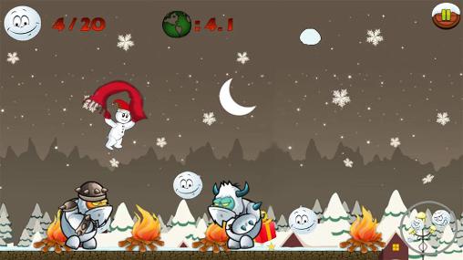 Snowman run captura de pantalla 1