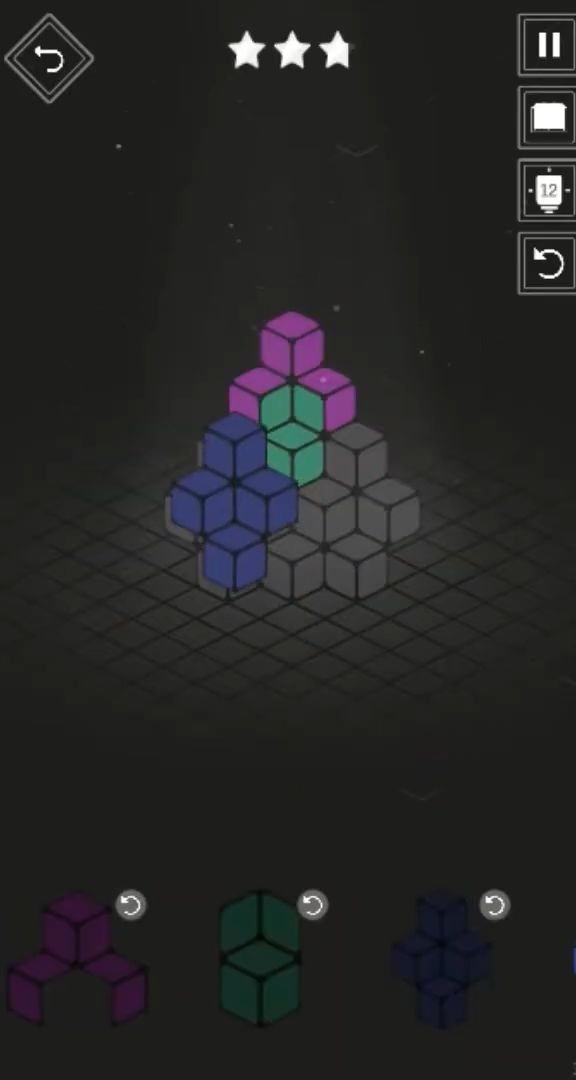 Fill In Blocks Figure 3D - Free Color Puzzle Games captura de pantalla 1