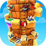 Blocky castle icon