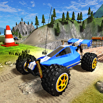 Toy truck rally driver icon