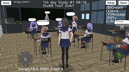 School girls simulator captura de tela 1