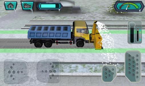 Snow blower: Truck sim 3D capture d'écran 1