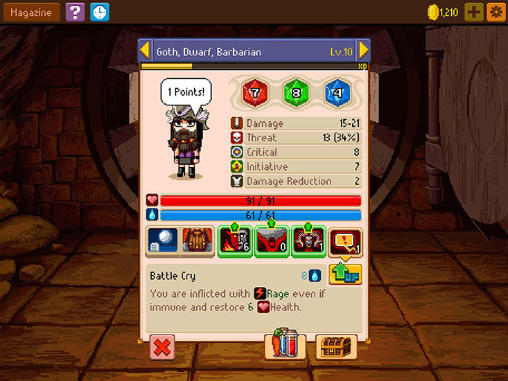 Knights of pen and paper 2 screenshot 1