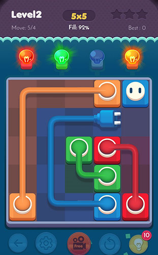 Connect puzzle: Spots connection. Brain puzzle screenshot 1